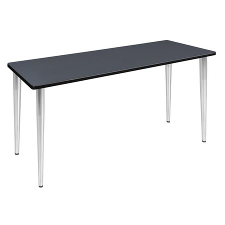 Regency Kahlo Training Tables, 72 W, 24 L, 29 H, Wood, Metal Top, Grey MTPL7224GYCM